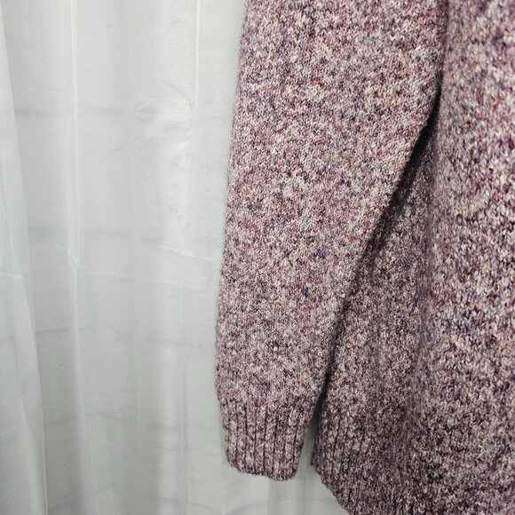 Old Navy Purple Marled Turtleneck Sweater Preppy Cabin Winter L - Picture 3 of 10